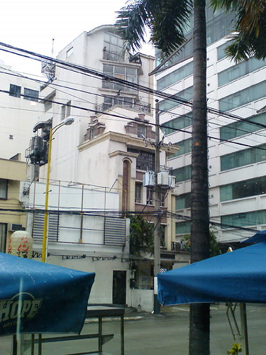 Narrow building on Makati Avenue