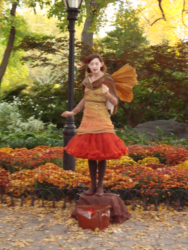 Street performer, Central Park by Abegail Navarro